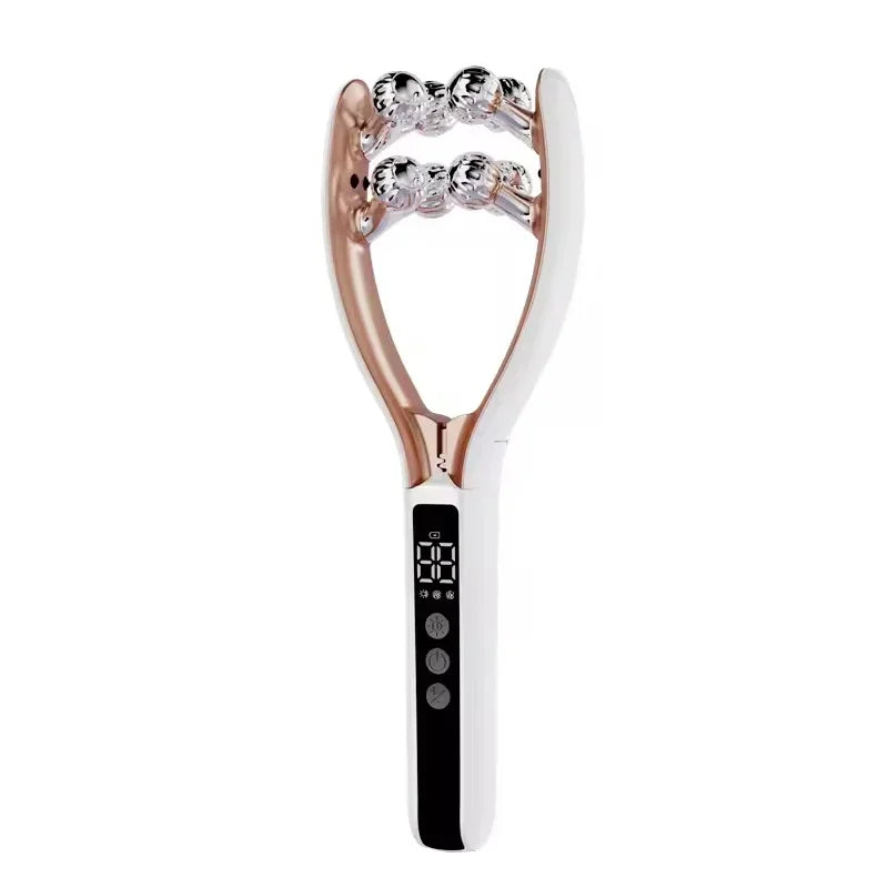 Anti-Aging Ems Microcurrent Roller Facial Shaping Device - V-Ray Radiofrequency Beauty Firmening and Lifting Facial Massage